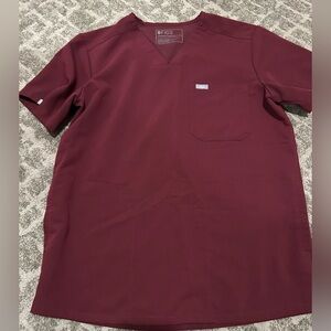 Figs Burgundy Scrub Set